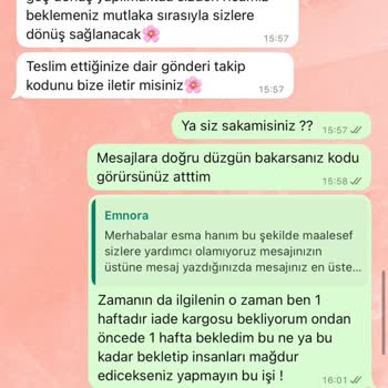 Emnora Firmasıyla Yaşanan İade Ve İletişim Sorunları