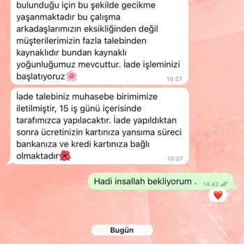 Emnora Firmasıyla Yaşanan İade Ve İletişim Sorunları