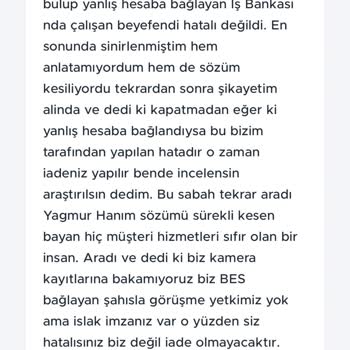 Yanlış Hesaptan Çekilen BES Ödemeleri