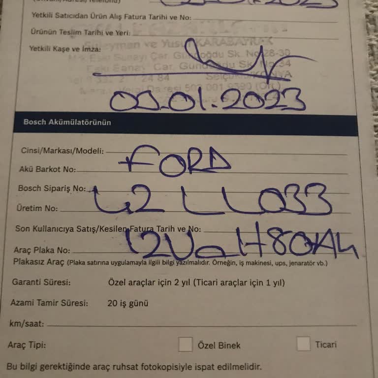 Bosch Akülerin Beklenmedik Kısa Ömrü