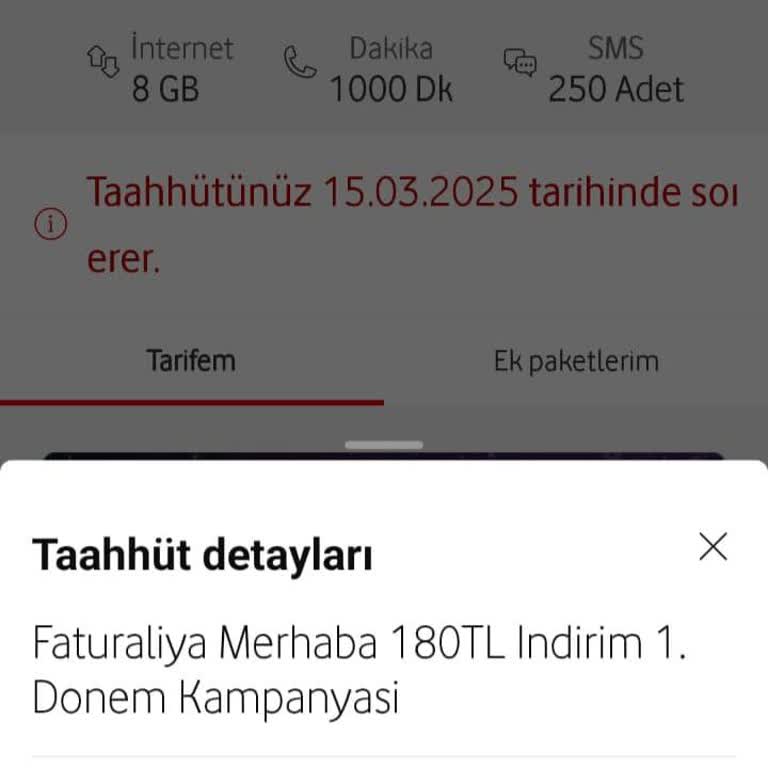 Vodafone'un Sözleşme İhlali Ve Fahiş Zamları