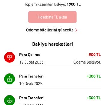 Vodafone Kampanya Kazanımları Hesaba Aktarılmıyor