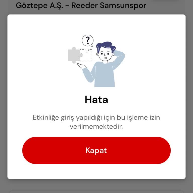 Bilet Hatası Maç Keyfini Kaçırdı: Çözüm Bekliyorum