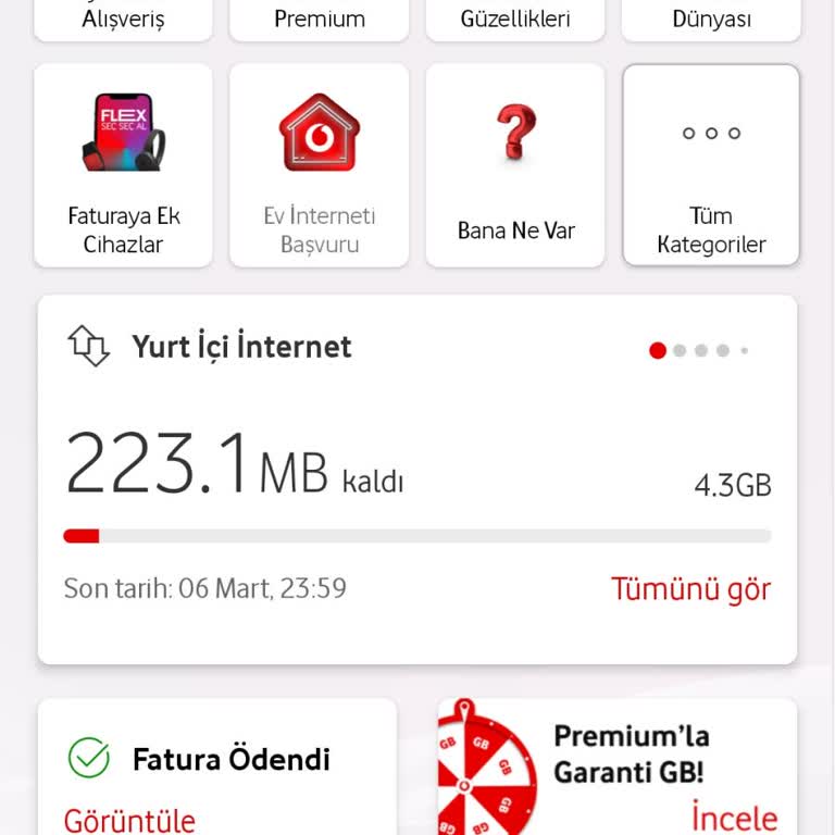 Vodafone FreeZone Paketindeki İnternet Kotası Sorunu
