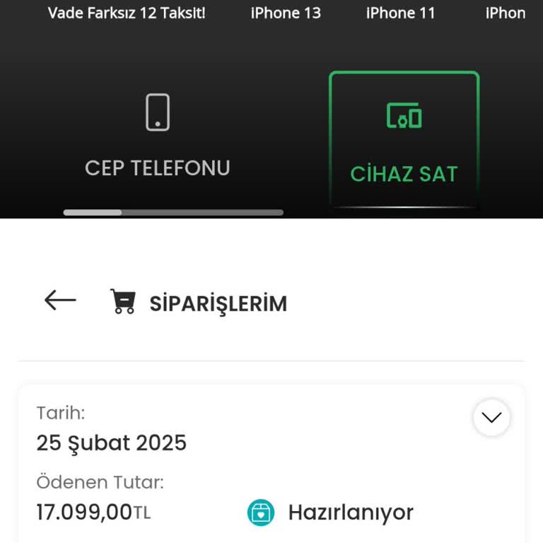 Sipariş Verdim, Kargo Bekliyorum