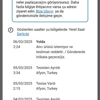 Yanlış Teslimat Bilgisiyle Mağduriyet