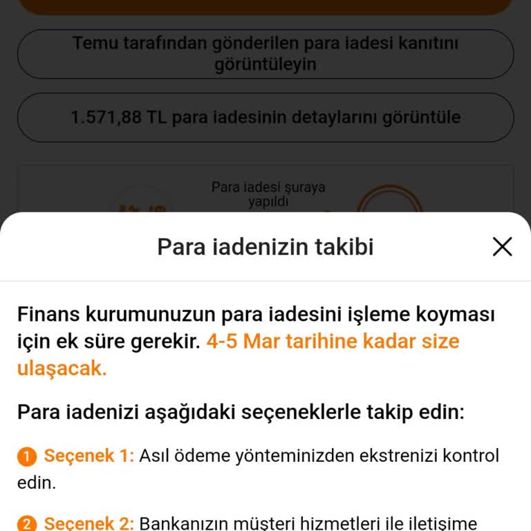 Para İadesi Gecikmesi Ve Müşteri Mağduriyeti