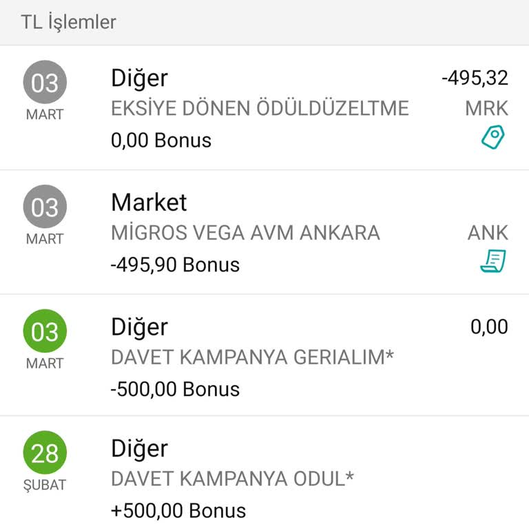 Yanlış Yüklenen Bonusun Geri Alınması Ve Haksız Borç Yansıtılması