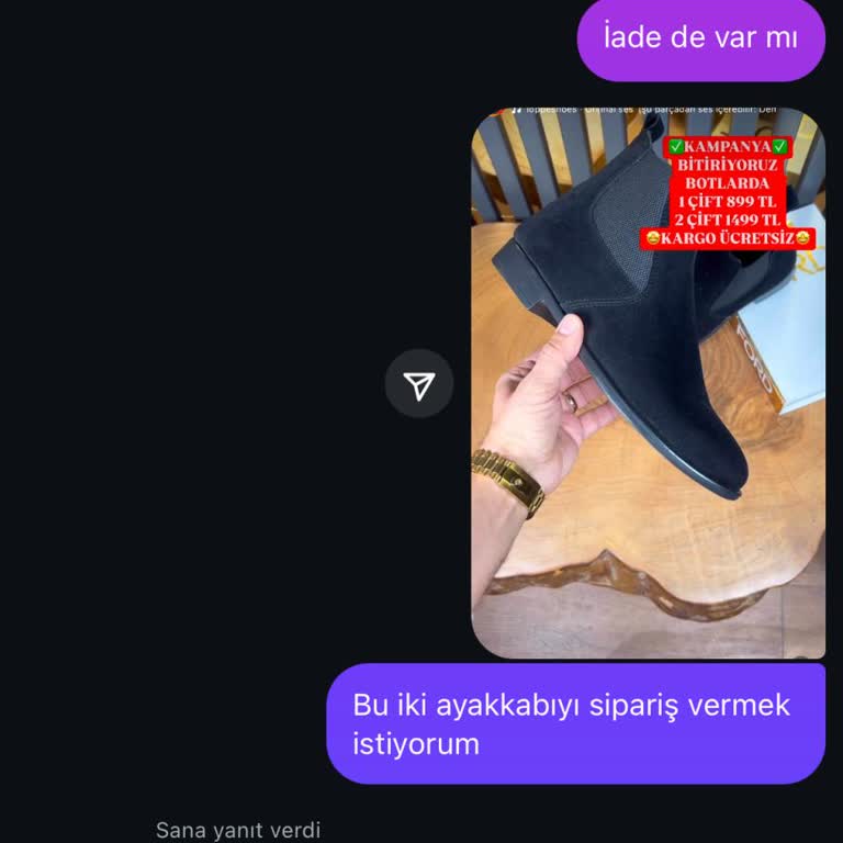 Ayakkabı Değişim Talebine Yanıt Alamıyorum