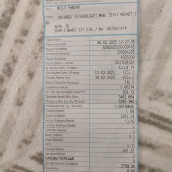 Gazdaş'tan Yüksek Fatura Şoku