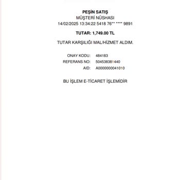 Yanlış Pos Cihazı Çekimi Ve Sipariş Teslim Edilmemesi