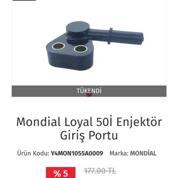 Mondial 50cc Loyal İçin Parça Krizi: Enjektör Portu Bulunamıyor