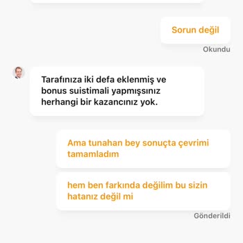 Bonus Kazancım Haksız Yere Silindi