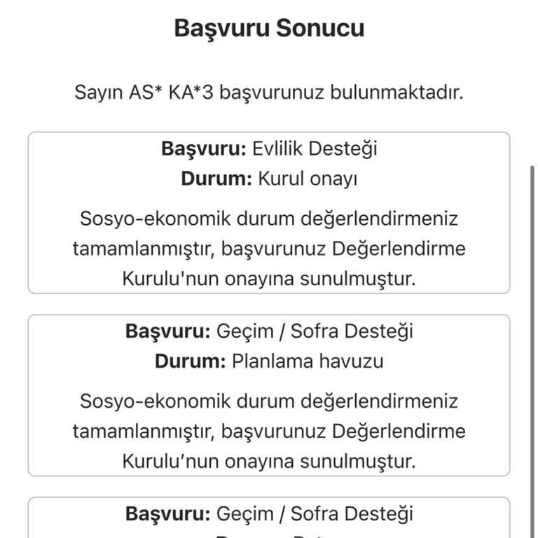 Onaylanmış Destek Ödemeleri Hakkında Bilgi Alamama Sorunu