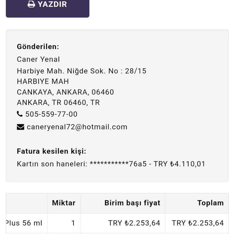 Yanlış Sipariş Ve Yetkisiz Para Çekimi Sorunu