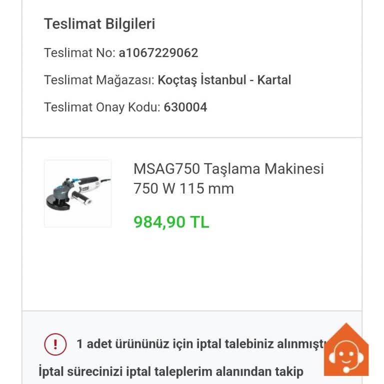 Koçtaş İade Sürecinde Yaşanan Sorun Ve Zaman Kaybı