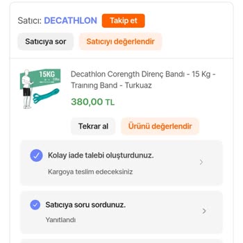 İade Edilen Ürün İçin Geri Dönüş Bekliyorum