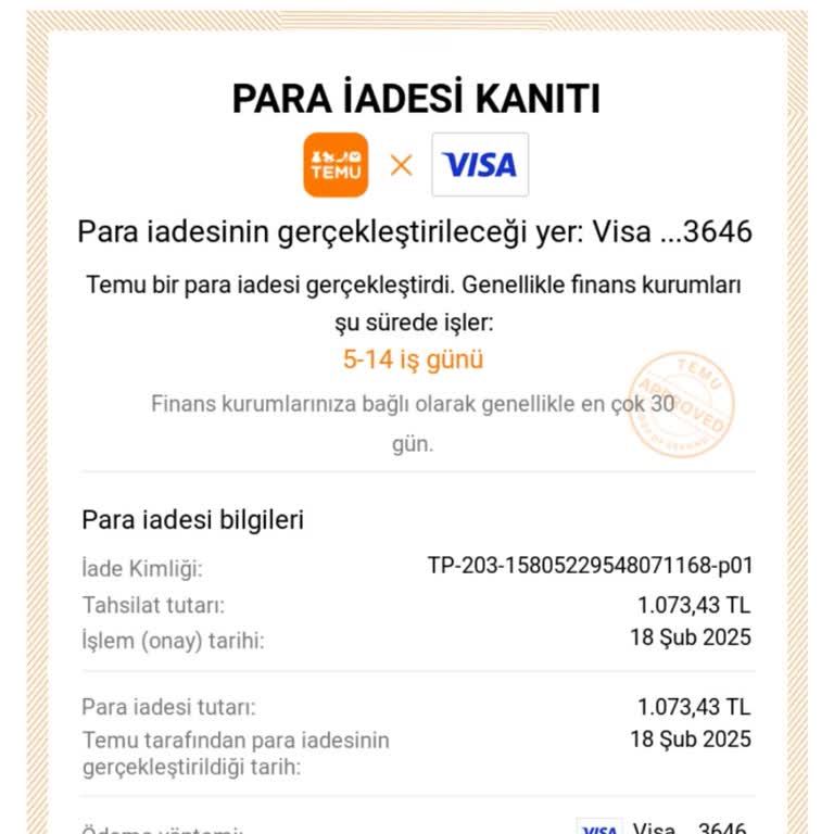 Para İadesi Gecikmesi: 14 Günlük Süre Aşıldı
