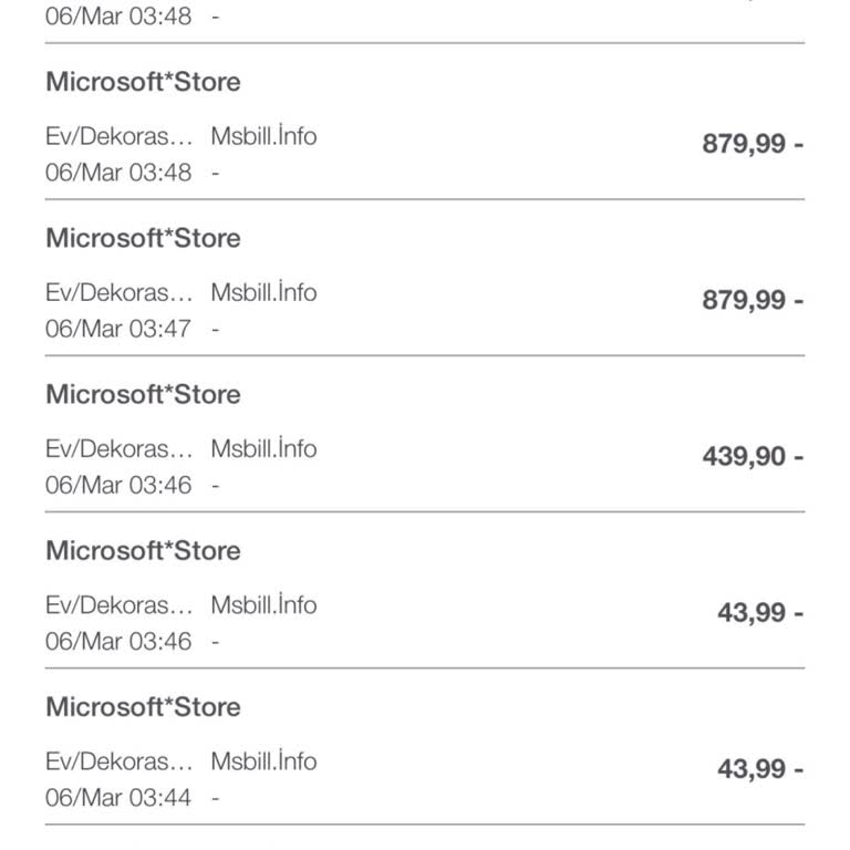 Garanti Kredi Kartımdan Bilgim Dışı Yapılan Harcamalar