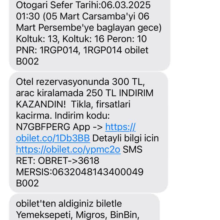 Bilet İptali Ve Kötü Hizmet Deneyimi