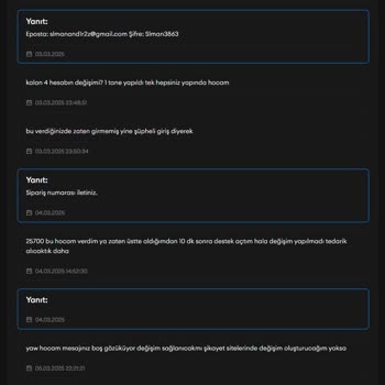 Satın Alınan Hesapların Çalışmaması Ve İletişim Sorunları