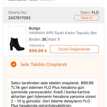 Yanlış İade Tutarı Ve Yetersiz Müşteri Hizmetleri