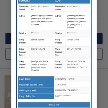 Sürat Kargo'da Teslimat Sorunu Ve Ulaşılamayan Şube