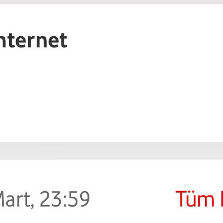 Vodafone'dan Hızla Tükenen İnternet Ve Yetersiz Müşteri Hizmetleri