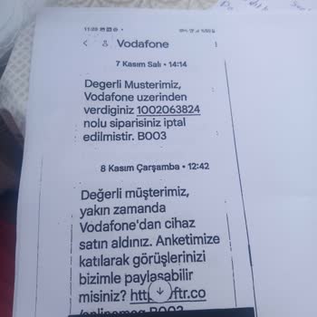 Vodafone'dan Teslim Edilmeyen Ürün İçin Haksız Ücret Talebi Ve İcra Tehdidi