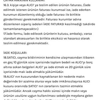 İade Taleplerinde Tutarsız Satıcı Tutumu