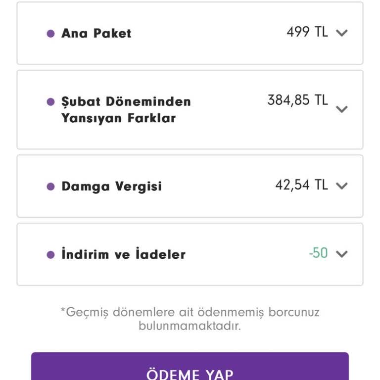 Yanıltıcı Paket Ve Gizli Ücretler