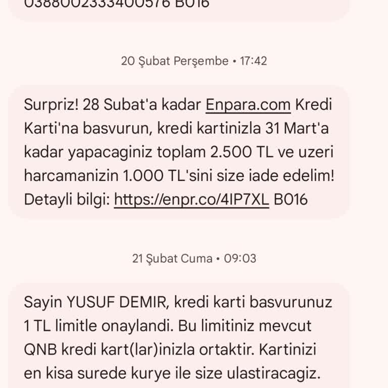 Kredi Kartı Limit Sorunu Ve Kampanya Katılımı