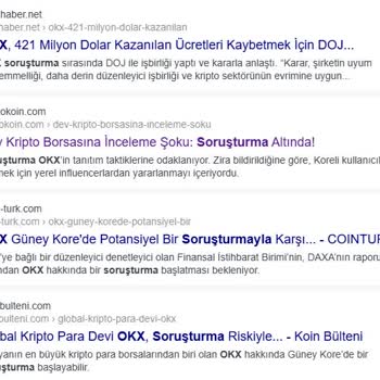 OKX Borsasında Kayıp Ve Güvensizlik