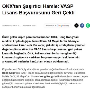 OKX Borsasında Kayıp Ve Güvensizlik