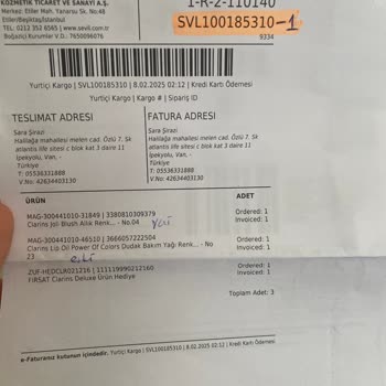 Sevil Parfümeri'den Gelen Ürünler Beklentileri Karşılamadı Ve İade Sürecinde Sorun Yaşandı