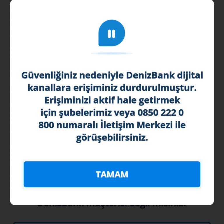 Denizbank, Kendi Paramı Kullanamıyorum! Acil Çözüm Bekliyorum