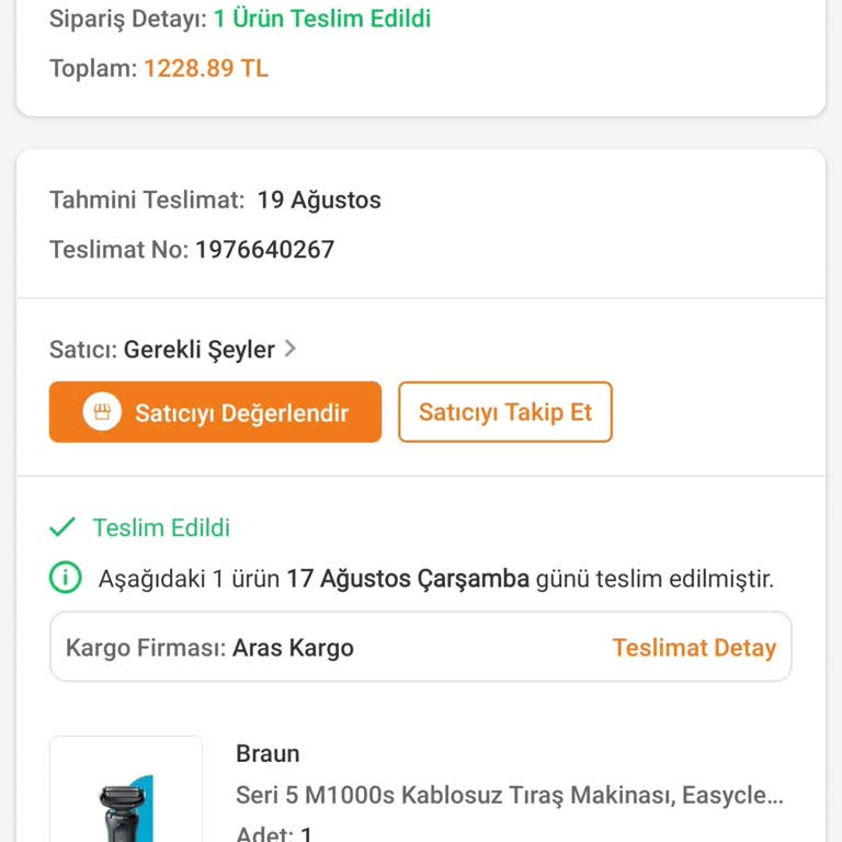 Braun Yedek Parça Sorunu