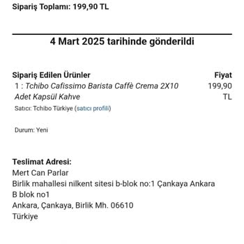 Eksik Kahve Kapsülleri Ve Yetersiz Müşteri Hizmetleri