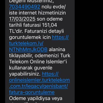 İptal Edilen İnternet İçin Yanlış Fatura Sorunu