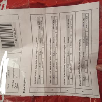 Eksik Ayakkabı Teslimatı Ve İletişim Sorunları