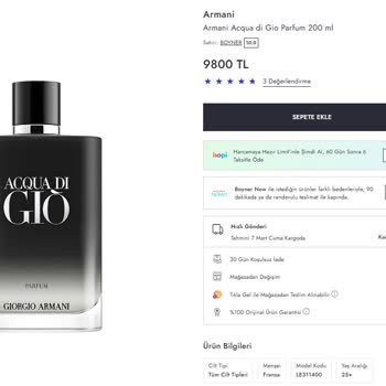 Boyner'den Aldığım Parfüm Kalıcılık Sorunu Yaşıyor