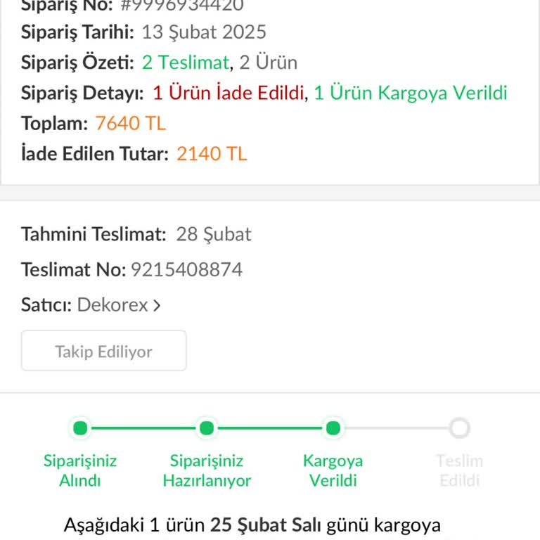 Sipariş Gecikmesi Ve Saygısız Müşteri Hizmetleri