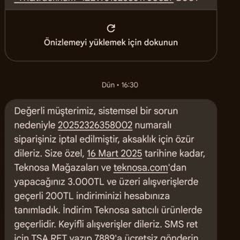 İndirimli Ürün Siparişi İptali Ve Yanıltıcı Teklif