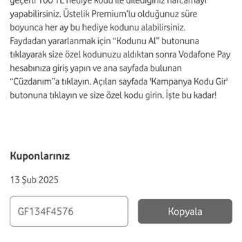 Vodafone Premium Hediye Kodunda Yaşanan Sorun: Müşteri Memnuniyeti Tehlikede
