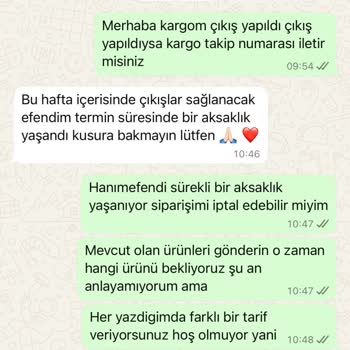 Sürekli Ertelenen Siparişler Ve Belirsizlik
