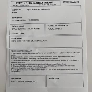 Philips Süpürge Parça Değişiminde Yüksek Ücret Şoku