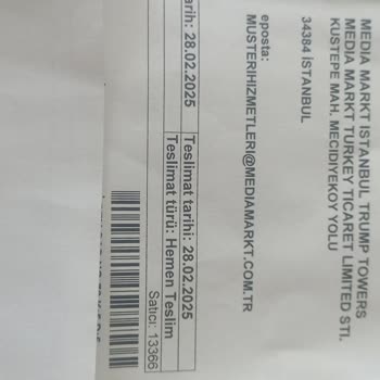 Media Markt Bulaşık Makinesi Teslimat Sorunu