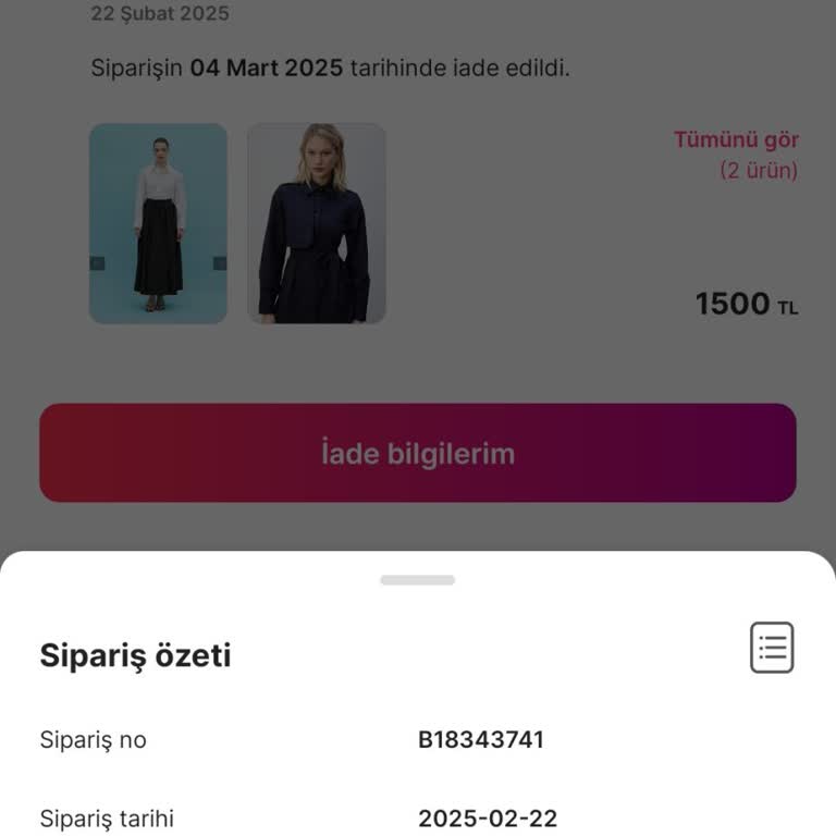 Yanlış Gönderilen Sipariş Ve Eksik İade Sorunu