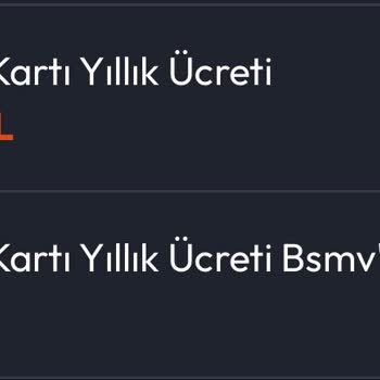 Yasal Haklarım Çerçevesinde Kredi Kartı Aidatının İadesini Talep Ediyorum