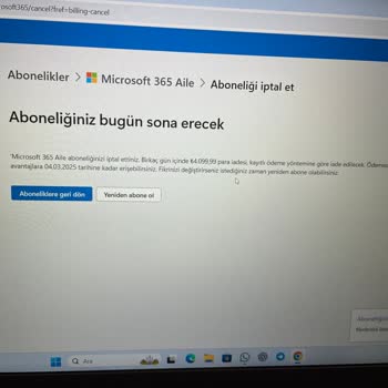 Microsoft 365 İptalinde Para İadesi Sorunu